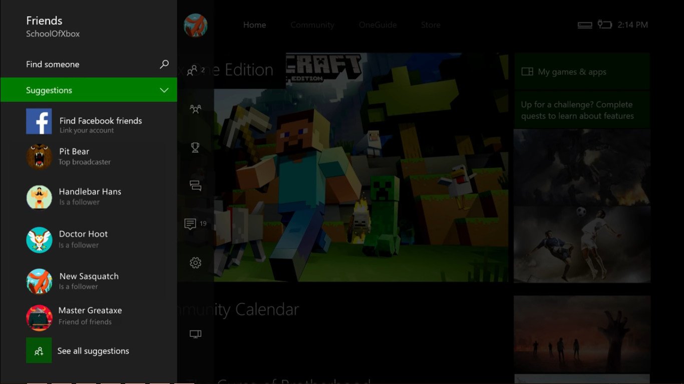 Xbox one friend finder